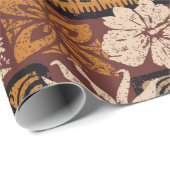 Hawaiian style tribal motif fabric patchwork abstr ラッピングペーパー (ロールコーナー)