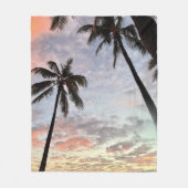 Hawaiian Sunset フリースブランケット (正面)