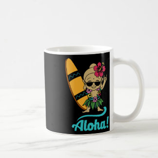 Hawaiian Surfing Buddha Aloha Hawaii Beach Yoga  コーヒーマグカップ