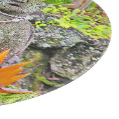 HAWAIIAN-THEMED/STONE STATUETTE WITH FLOWERS/ALOHA カッティングボード (角)