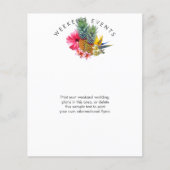 Hawaiian Themed Weekend Wedding Events チラシ (正面)