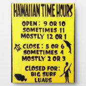 hawaiian time plaque フォトプラーク (正面)