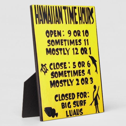 hawaiian time plaque フォトプラーク (側面)