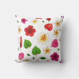 Hawaiian Tropical Flowers  クッション