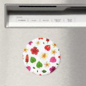 Hawaiian Tropical Flowers  マグネット (インサイチュ (食洗機))