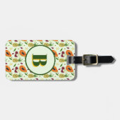 Hawaiian Tropical Fruit Cream Custom Luggage Tag ラゲッジタグ (正面横)