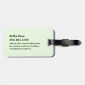 Hawaiian Tropical Fruit Cream Custom Luggage Tag ラゲッジタグ (裏面横)