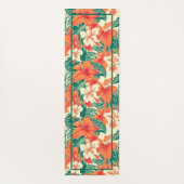 Hawaiian vibe colorful tropical flowers ヨガマット (裏面)