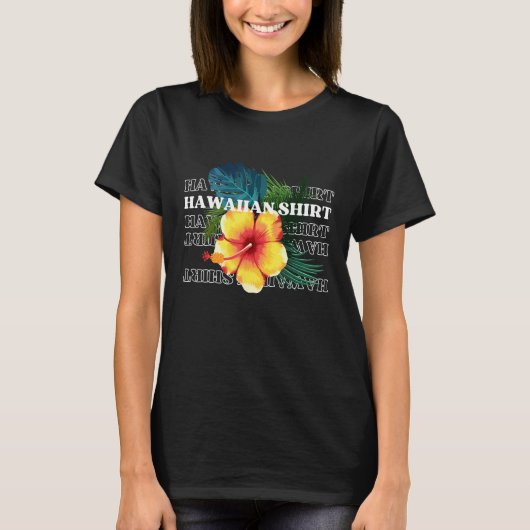 Hawaiian Vibes Tropical Island Summer Party holida Tシャツ (正面)