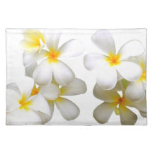 Hawaiian white plumeria flower