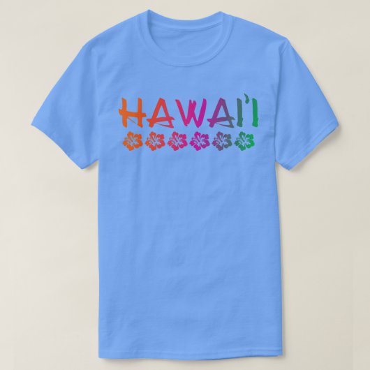HawaiiHibiscus FlowersSunset ColorsClassic  Tシャツ (デザイン正面)