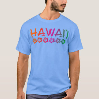 HawaiiHibiscus FlowersSunset ColorsClassic  Tシャツ