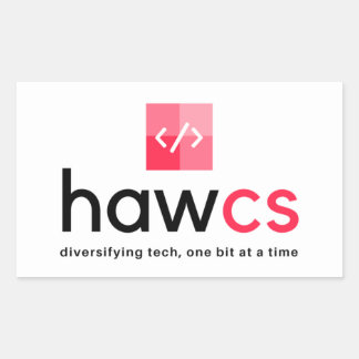 HAWCSクラブ長方形ステッカー 長方形シール