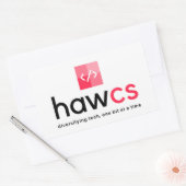 HAWCSクラブ長方形ステッカー 長方形シール (封筒)
