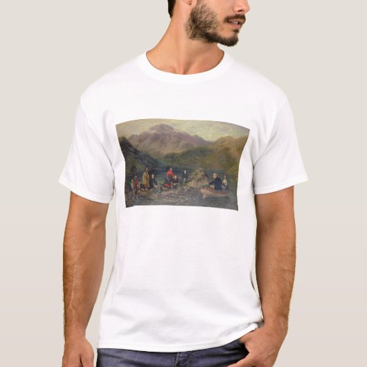 HaweswaterのT7833魚釣り Tシャツ (正面)