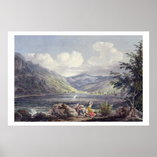 Haweswater, Westmoreland, c.1795 (グラフ上にw/c) ポスター (正面)