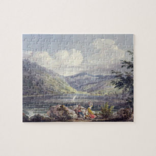 Haweswater、Westmoreland、c.1795 (w/c graphitに ジグソーパズル