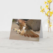 Hawkグリーティングカード カード (黄色い花)