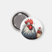 "Hawk Alarm Hen & Rooster" Magnet マグネット (正面/裏面)