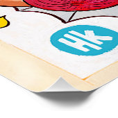 Hawk Kallによるウェストバージニア州ホットドッグの大規模ポスター ポスター (コーナー)