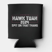 Hawk Tuah 2024 つば吐いちゃうわ 大統領 缶クーラー (正面)