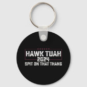 Hawk Tuah 2024 つば吐く大統領 キーホルダー (正面)