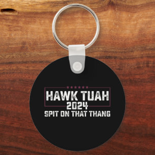 Hawk Tuah 2024 つば吐く大統領 キーホルダー