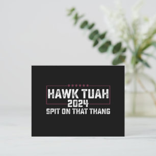 Hawk Tuah 2024 つば吐く大統領 ポストカード
