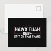 Hawk Tuah 2024 つば吐く大統領 ポストカード (正面/裏面)