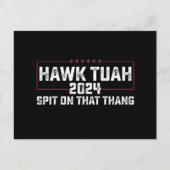 Hawk Tuah 2024 つば吐く大統領 ポストカード (正面)