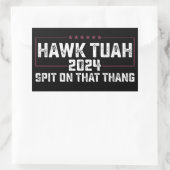 Hawk Tuah 2024 スピット・オン・ザット・シング 大統領 長方形シール (バッグ)