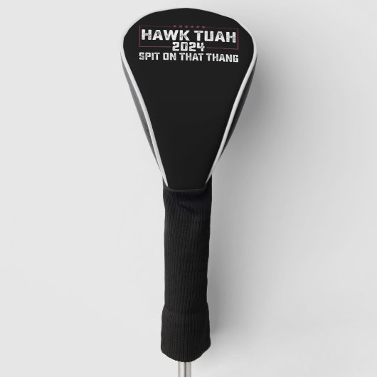 Hawk Tuah 2024 唾を吐け 大統領  ゴルフヘッドカバー (正面)