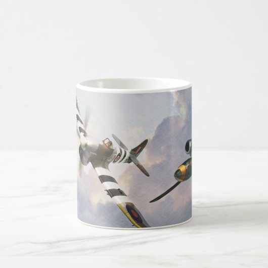 ”Hawker Tempest vs. V1"mug コーヒーマグカップ (中央)