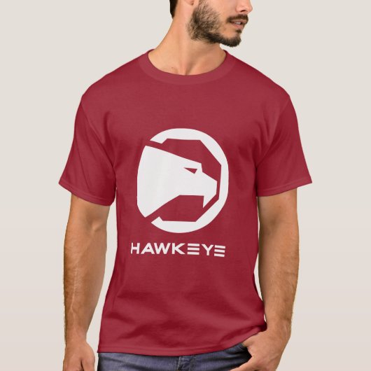 Hawkeyeのロゴのティー Tシャツ (正面)