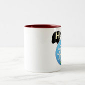 Hawkheadのオウムのマグ ツートーンマグカップ (中央)