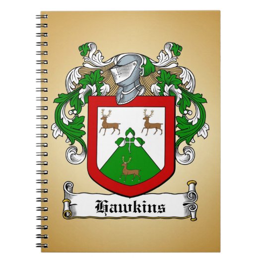 Hawkins Coat of Arms ノートブック (正面)