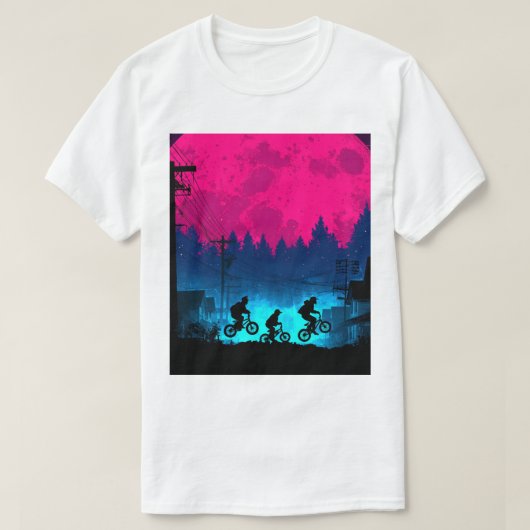 Hawkins Night Ride Retro 1985 Stranger Things T-Sh Tシャツ (デザイン正面)