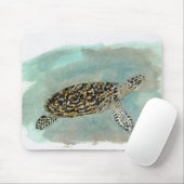 Hawksbillのウミガメのマウスパッド マウスパッド (マウス)