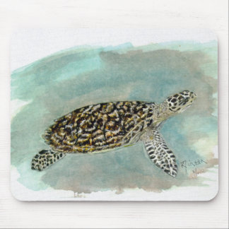 Hawksbillのウミガメのマウスパッド マウスパッド