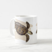 Hawksbillのウミガメのマグ コーヒーマグカップ (正面左)