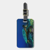 Hawksbillのウミガメの荷物のラベル ラゲッジタグ (正面縦)