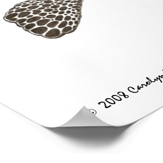 Hawksbill Sea Turtle Print ポスター (角)