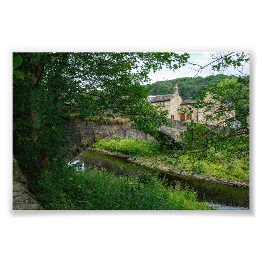 Hawksclough Bridge, Mytholmroyd フォトプリント (正面)