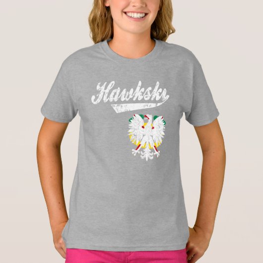 Hawkskiシカゴのポーランドファン Tシャツ (正面)