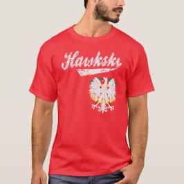 Hawkskiシカゴのポーランドファン Tシャツ