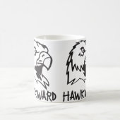 Hawkward -扱いにくいタカのしゃれ コーヒーマグカップ (中央)