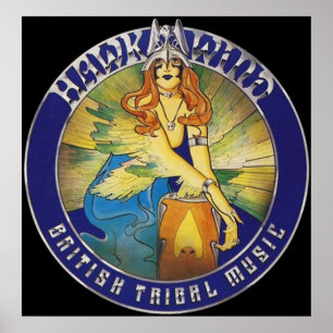 HAWKWIND – イギリスの部族の音楽 ポスター