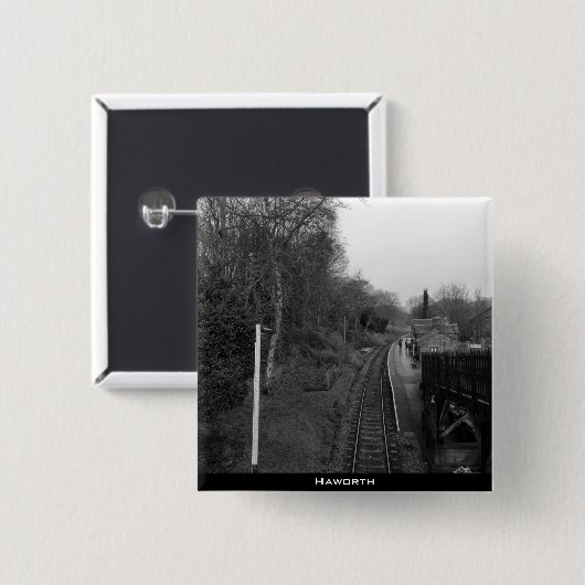 Haworth Railway 缶バッジ (正面&裏面)