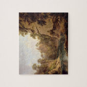 Hawthorndenの城、エジンバラの近くで、c.1820-22 (油 ジグソーパズル (縦)