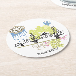 Hawthorne橋ポートランドコースター ラウンドペーパーコースター